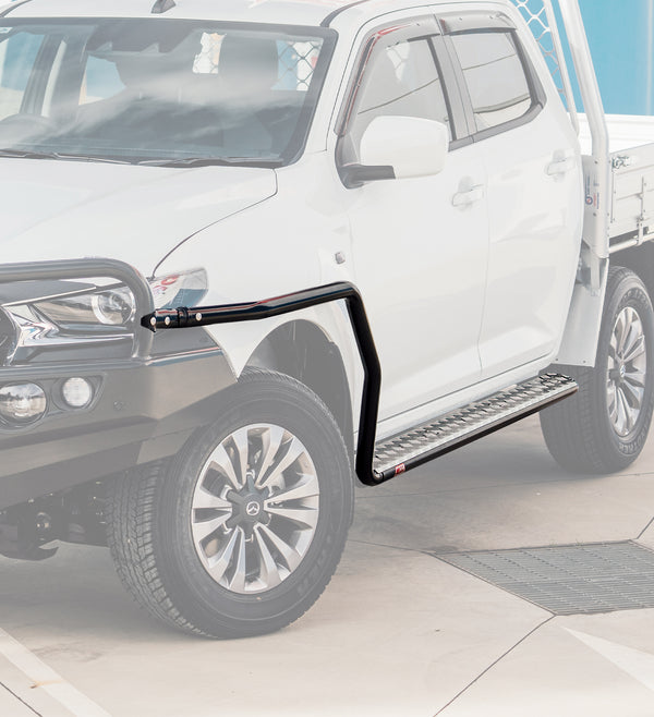 Colorado 7 Trail Blazer 2013-2020 039SBSR Side Step and Rail Package (Sand Black) (50mm Bull Bar) - SKU MCC-07005-039SBSR