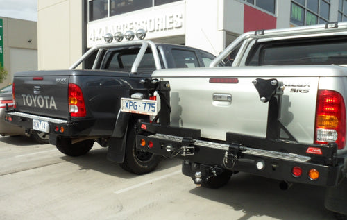 Hilux GGN25R 2005-2015  022-02 Rear Wheel Carrier Double Jerry Can Holder Package - SKU MCC-01002-202PK3