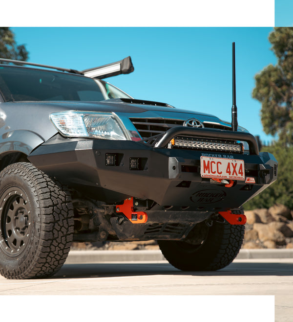 Hilux GGN25R 2005-2011 078-01SQL Rocker Bull Bar Single Low Loop Package - SKU MCC-01002-7801SQL