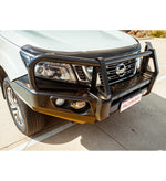 Navara NP300 2015-2020 707-02 Falcon Bull Bar Black A-Frame Package (No Foglight) - SKU MCC-03013-702UP